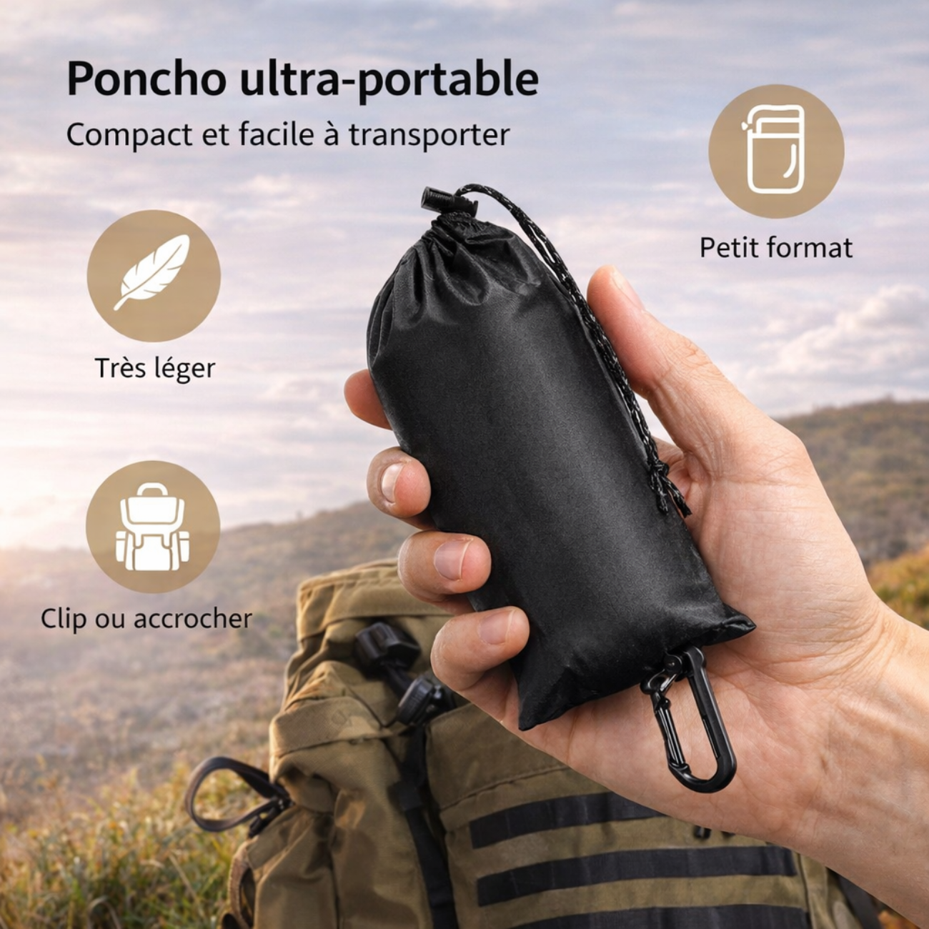 Rain Poncho 3 in 1 | TrekWard