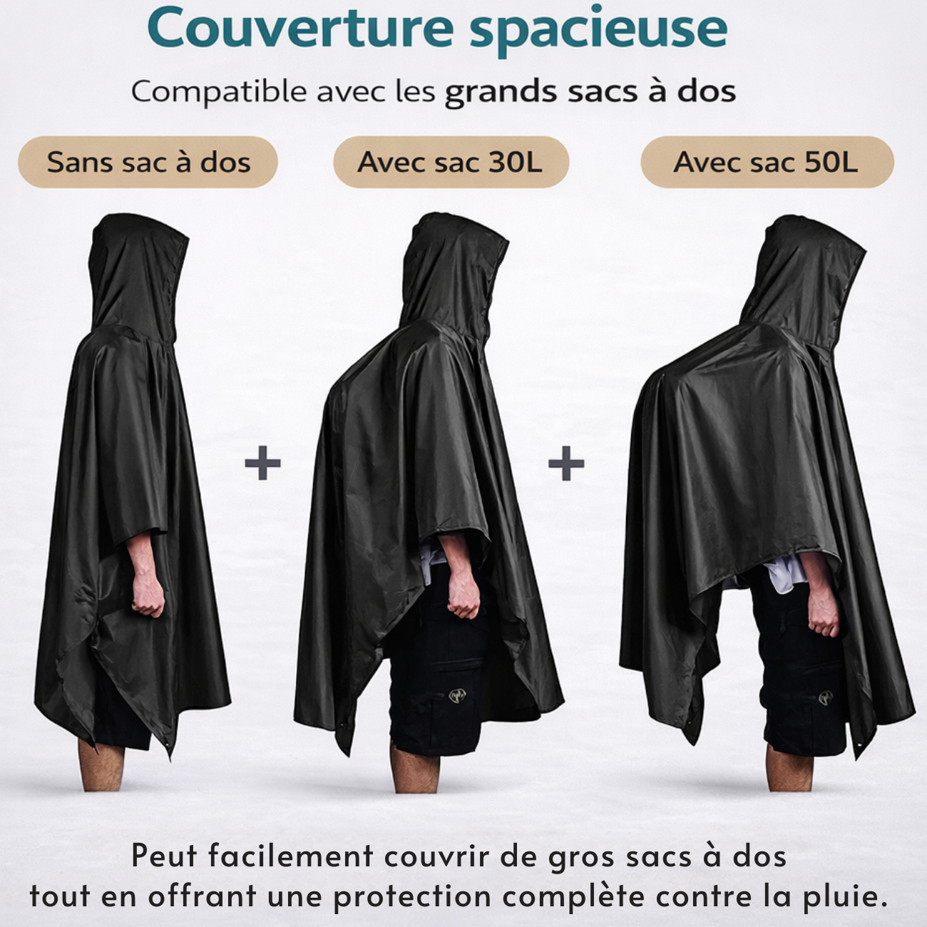 Rain Poncho 3 in 1 | TrekWard