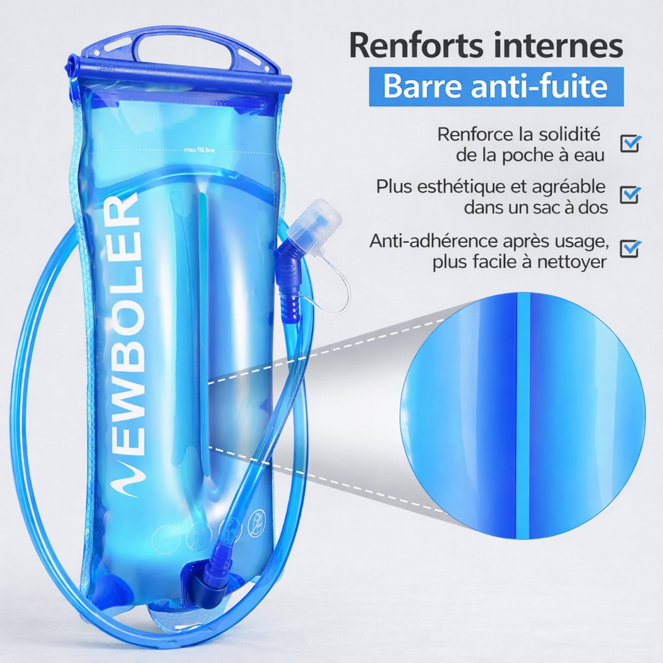Folding Hydration Bladder with Tube | TrekWard
