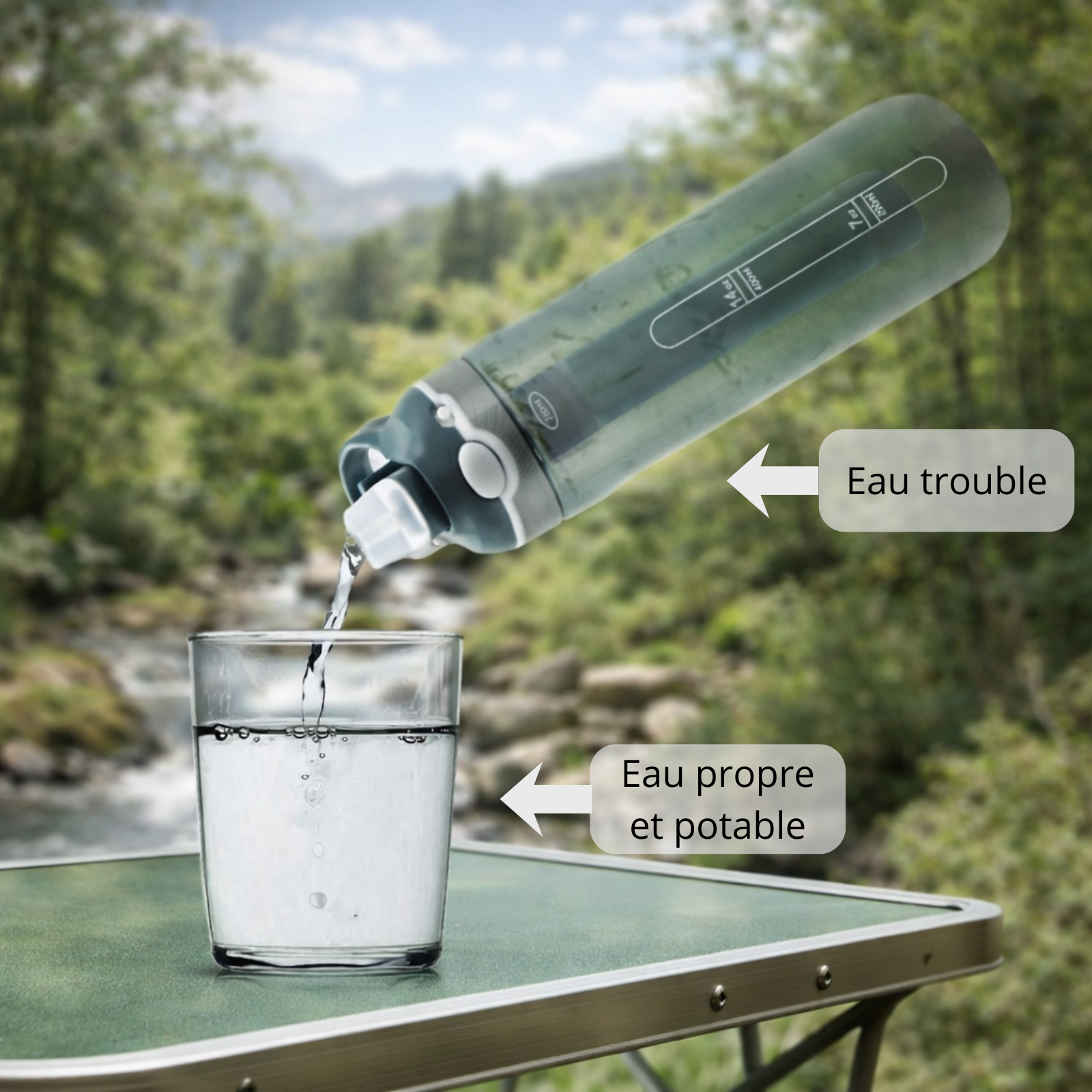 Hiking Water Bottle with Filter | TrekWard
