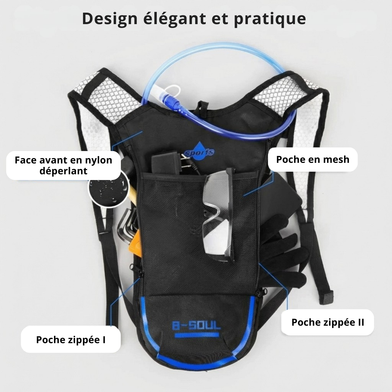 Trail Backpack with 2L Hydration Blase | TrekWard