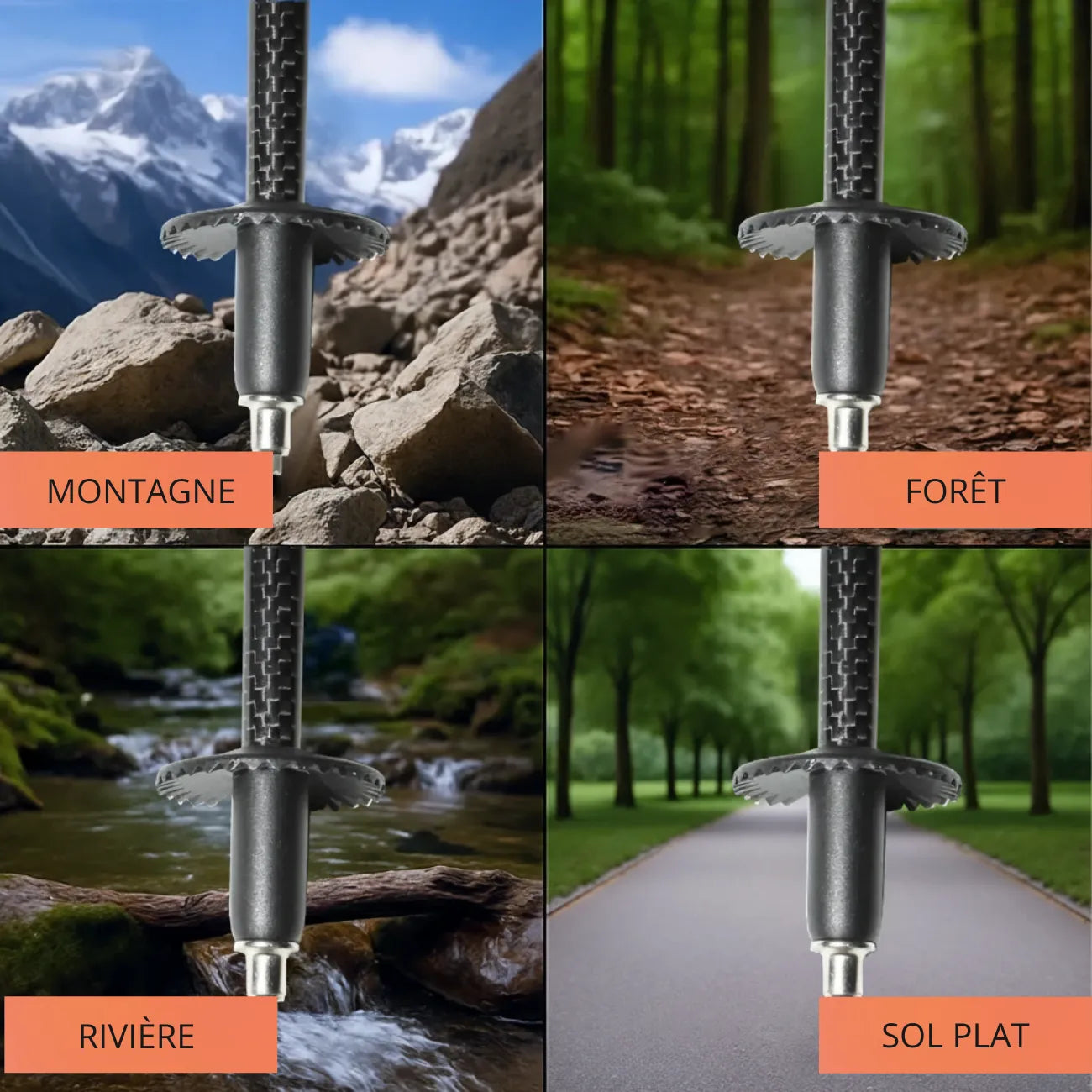 Trekking Poles in Carbon Fibre | TrekWard