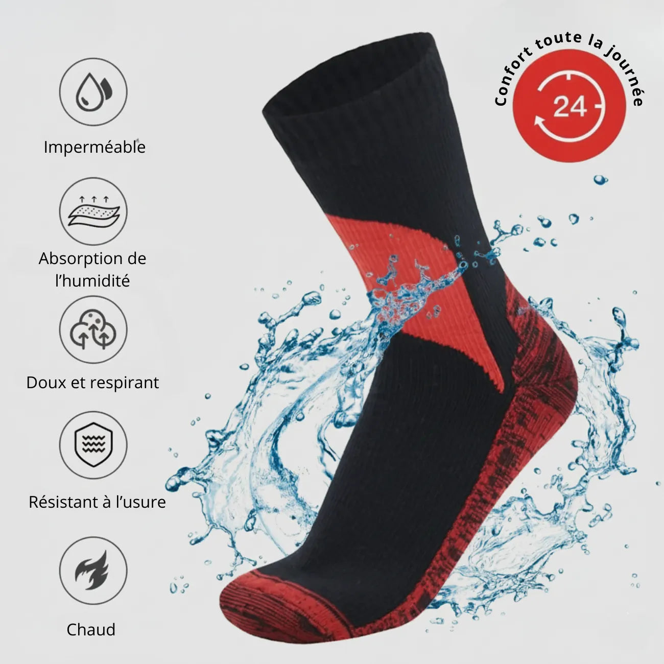 Waterproof Hiking Socks High | TrekWard