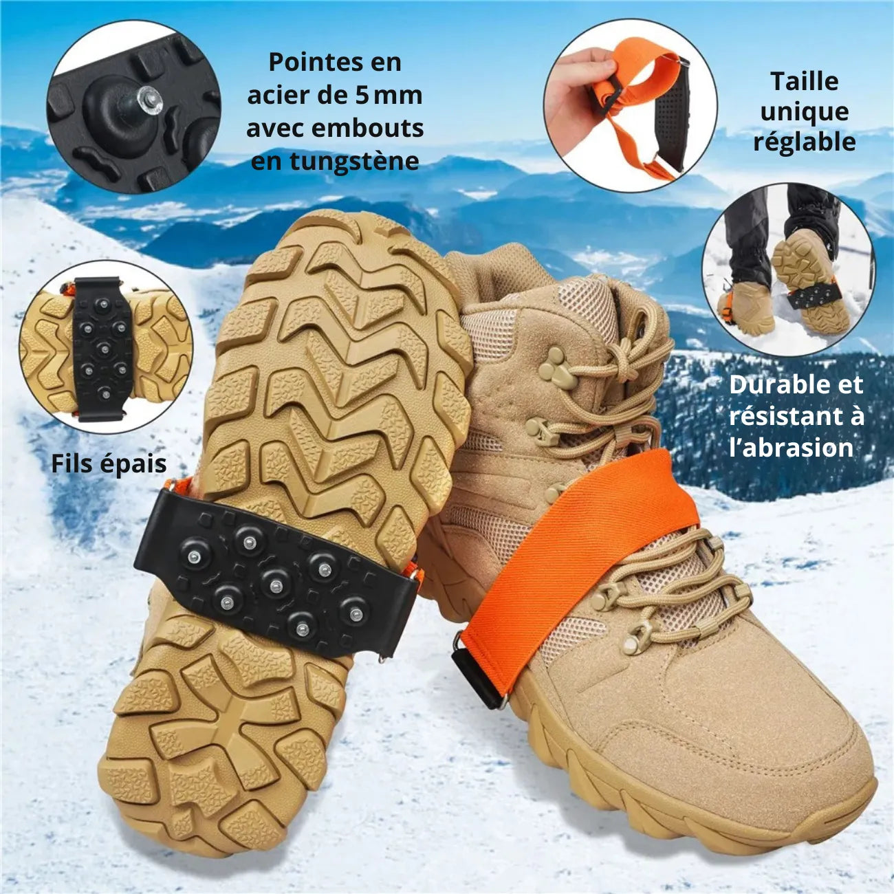 Hiking Ice Cleats 7 Points | TrekWard