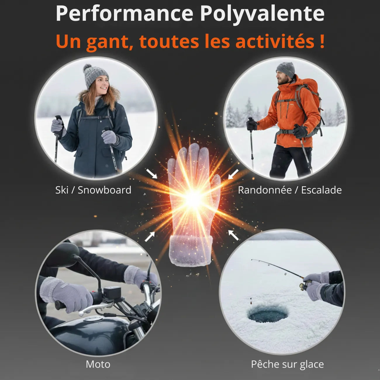 Heated Fleece Gloves | TrekWard