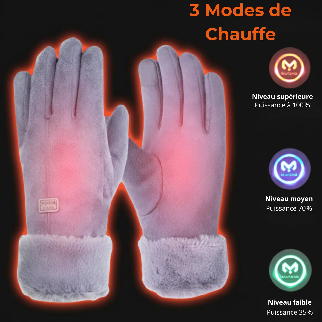Heated Fleece Gloves | TrekWard