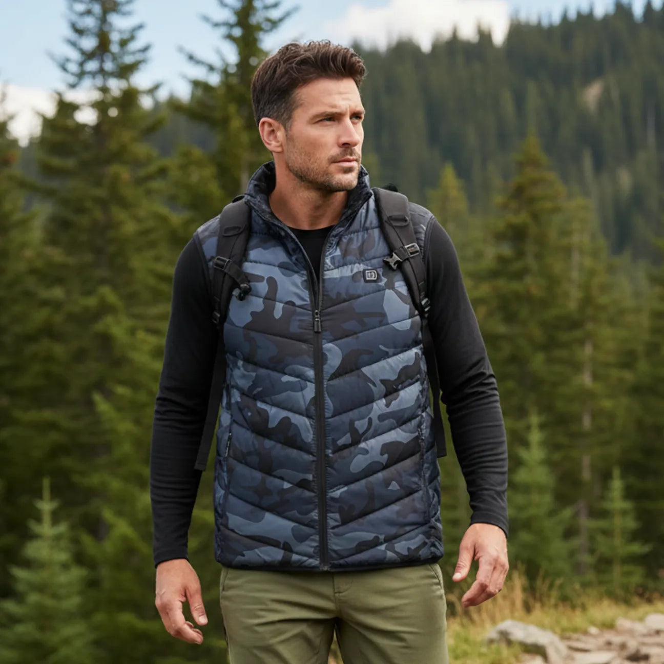 Heated Vest in Camouflage | TrekWard
