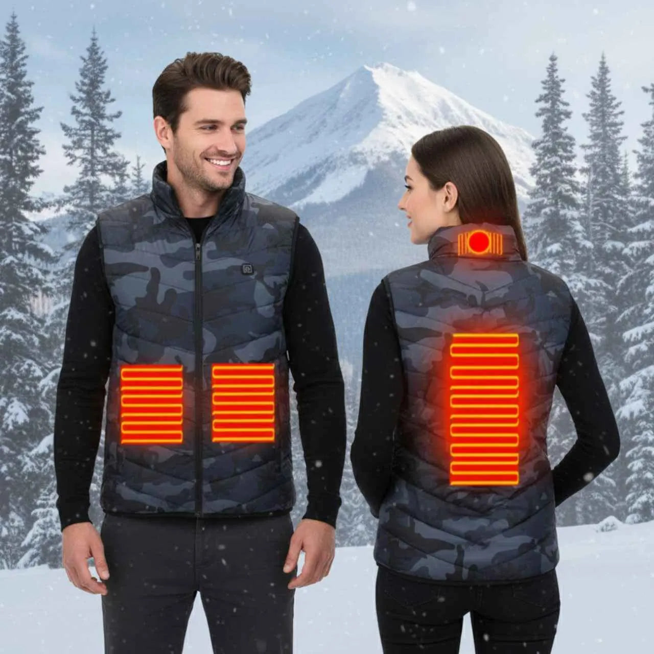 Heated Vest in Camouflage | TrekWard
