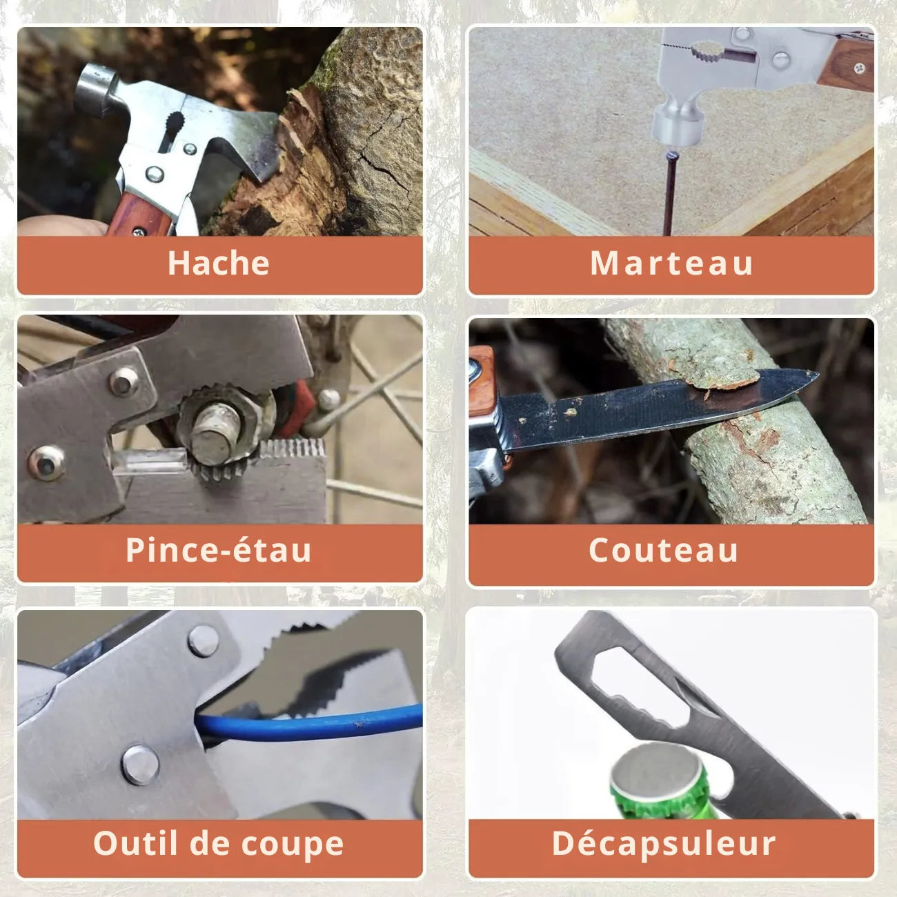 Portable Survival Axe 14 in 1 | TrekWard