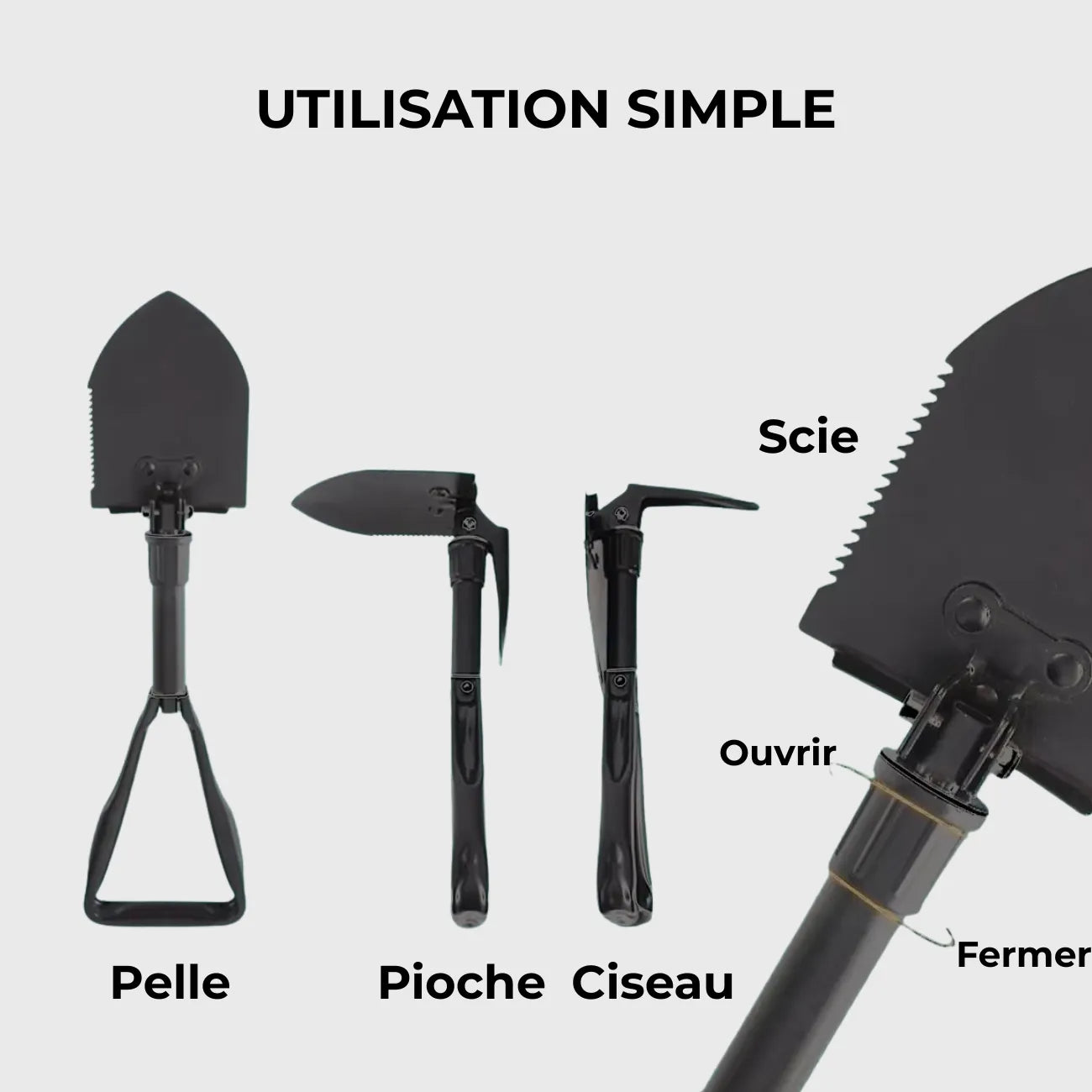 Folding Multi Purpose Shovel | TrekWard