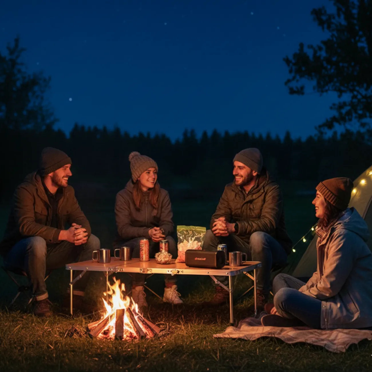 Folding Bamboo Camping Table | TrekWard