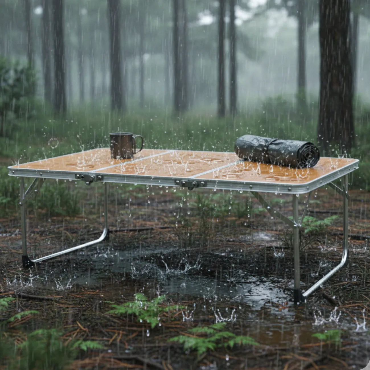 Folding Bamboo Camping Table | TrekWard