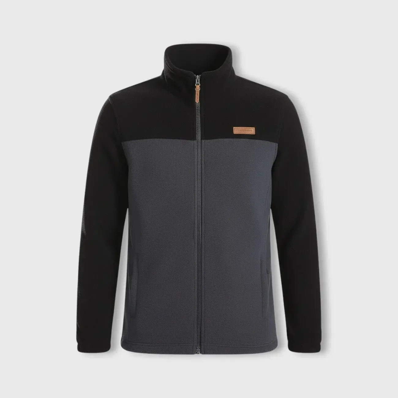 Men's Fleece Jacket Patchwork | TrekWard