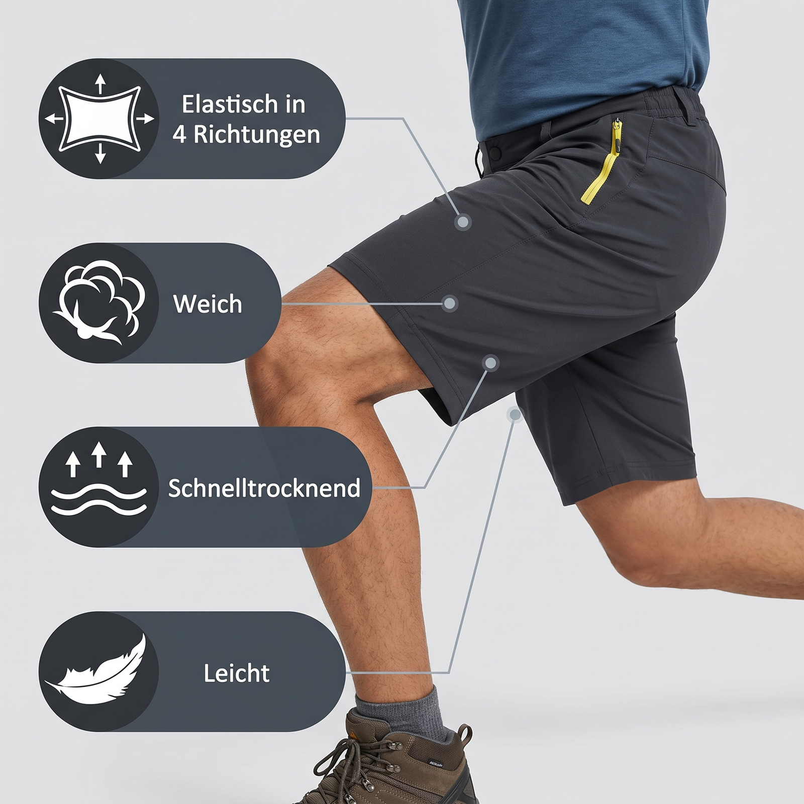 Men's Stretch Hiking Short | TrekWard
