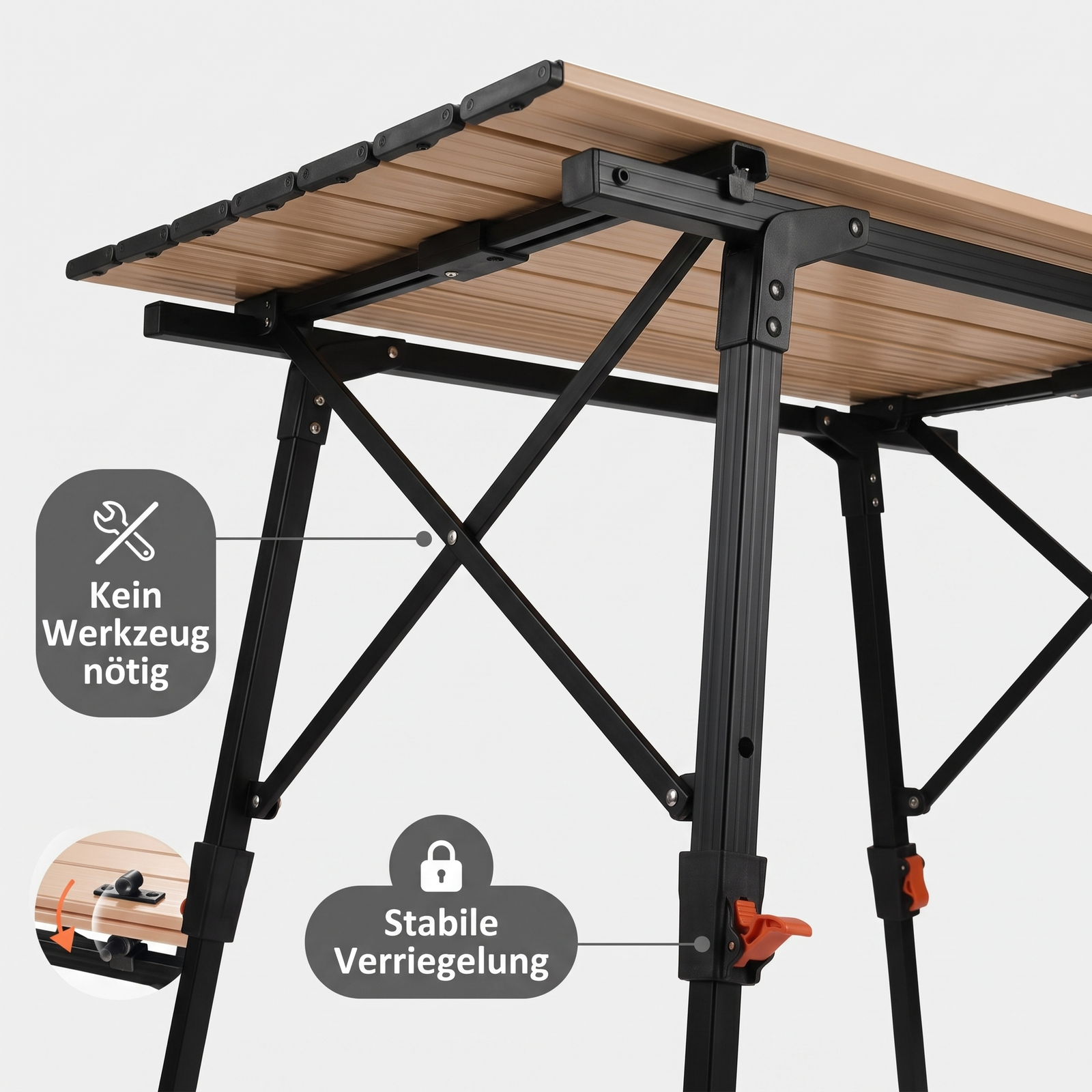 Folding Aluminium Camping Table | TrekWard