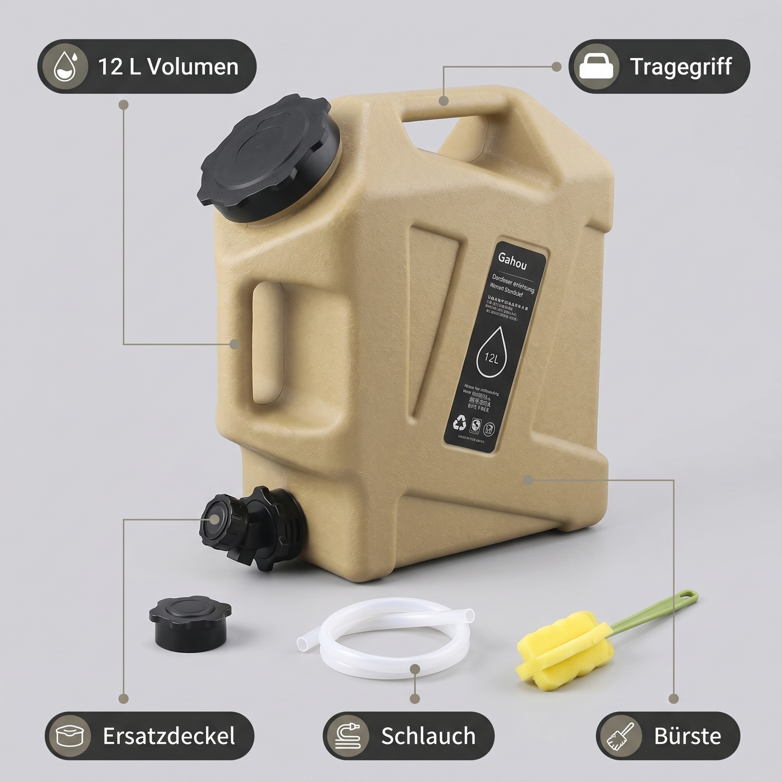 Water Container Camping 12 L | TrekWard