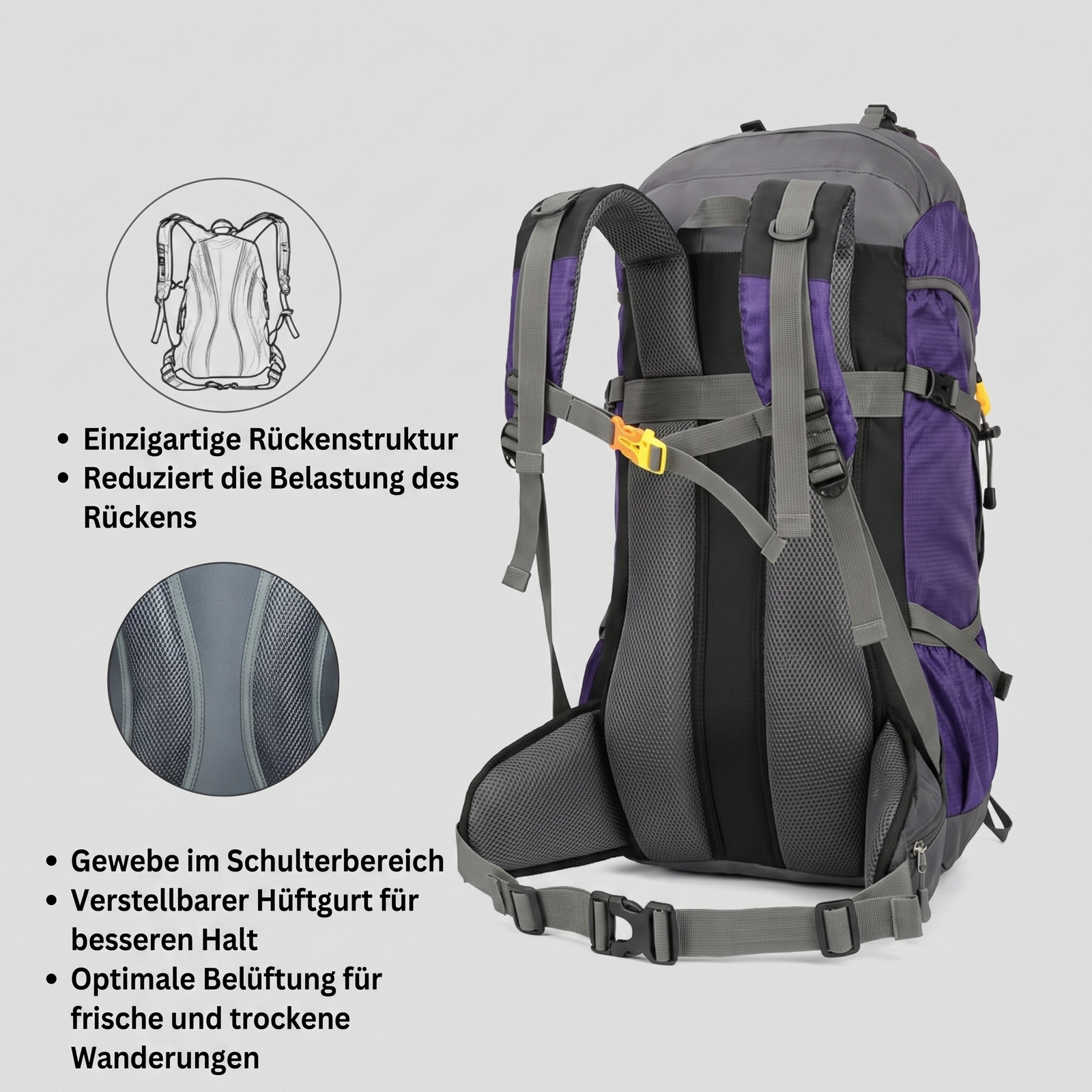 Waterproof Mountain Backpack 60L | TrekWard