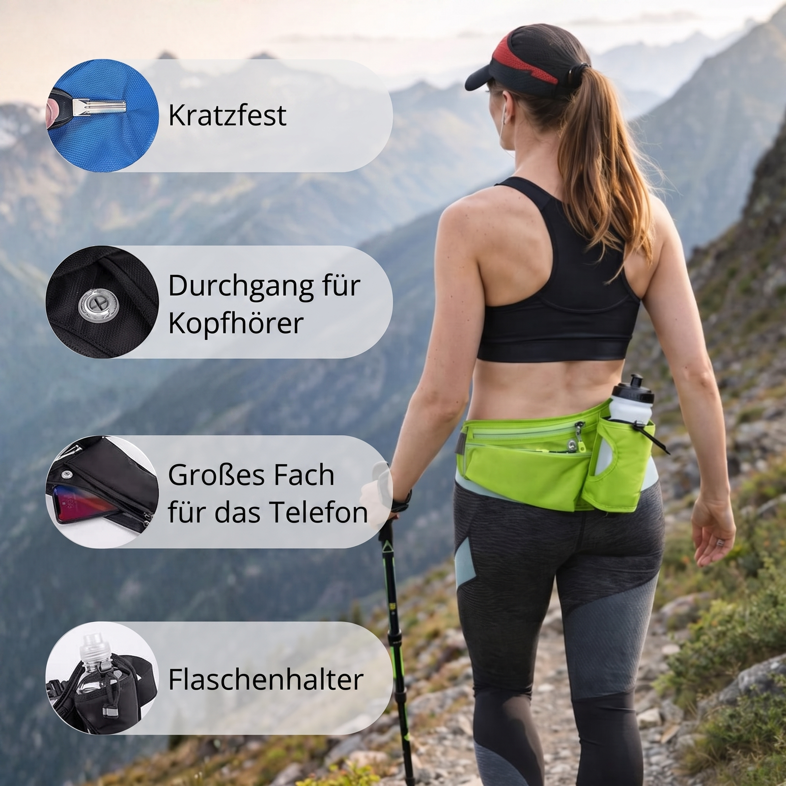 Trail Hydration Belt Bottle Holder | TrekWard