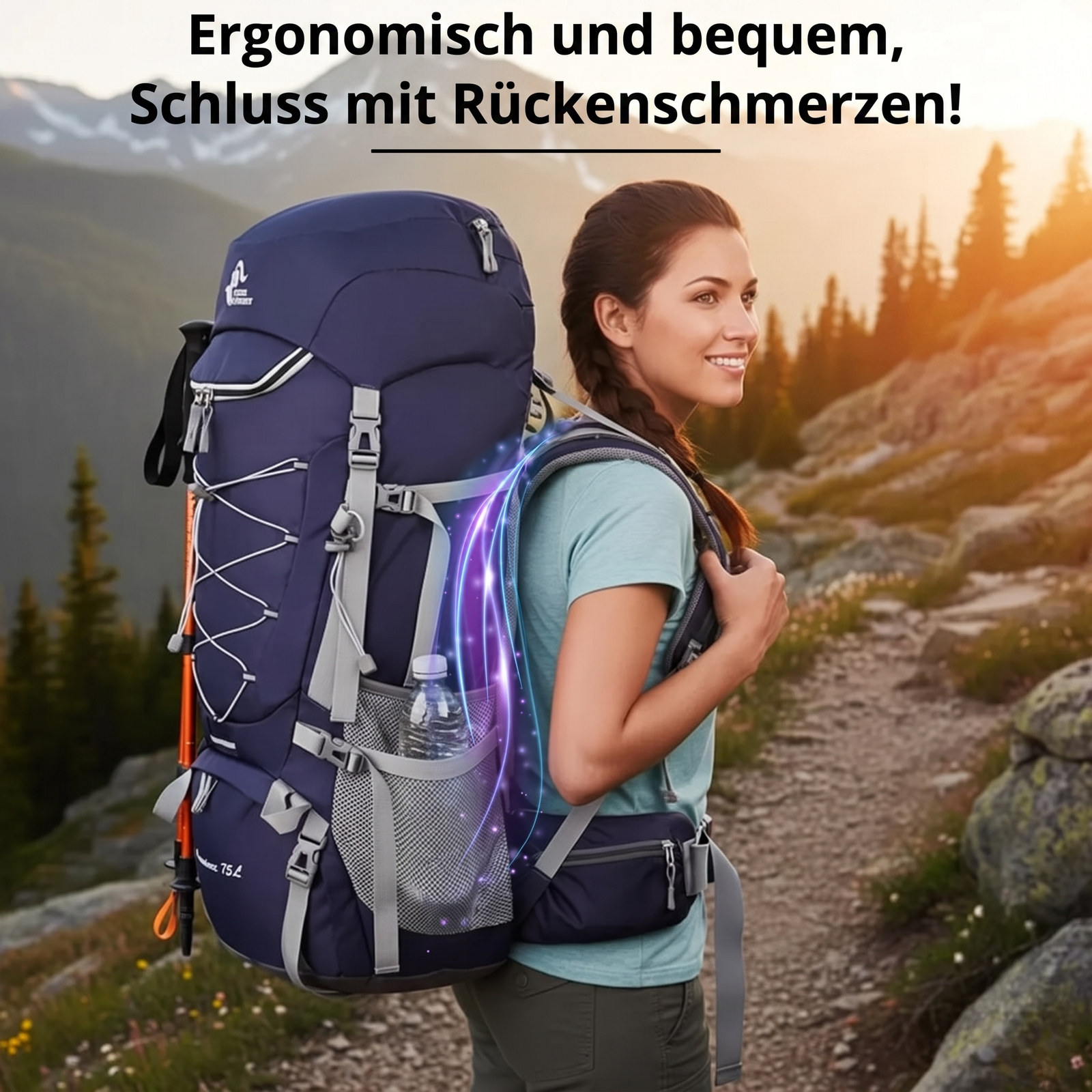 Hiking Backpack 75L Touring | TrekWard
