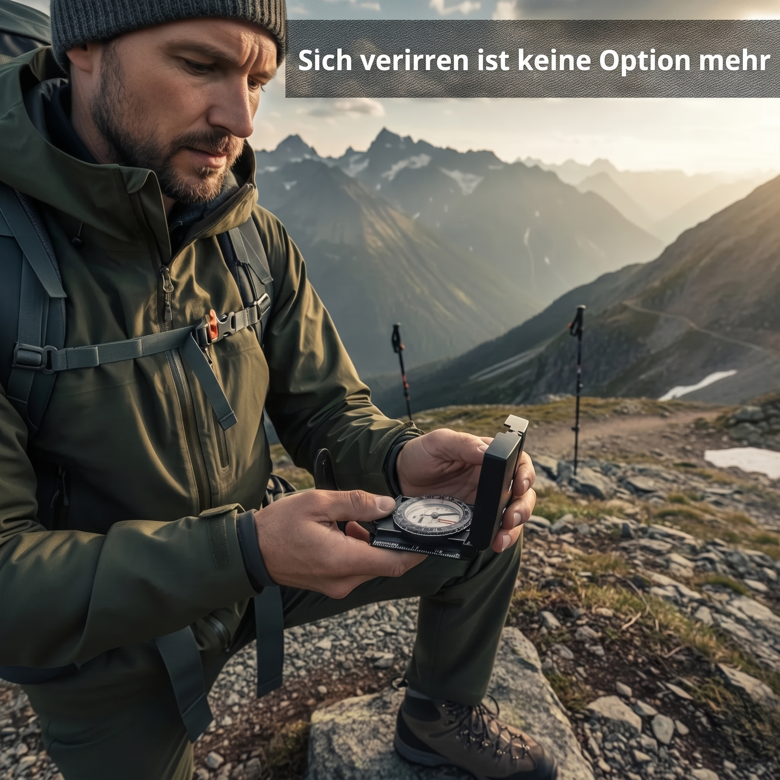 Compass with Sighting Mirror | TrekWard