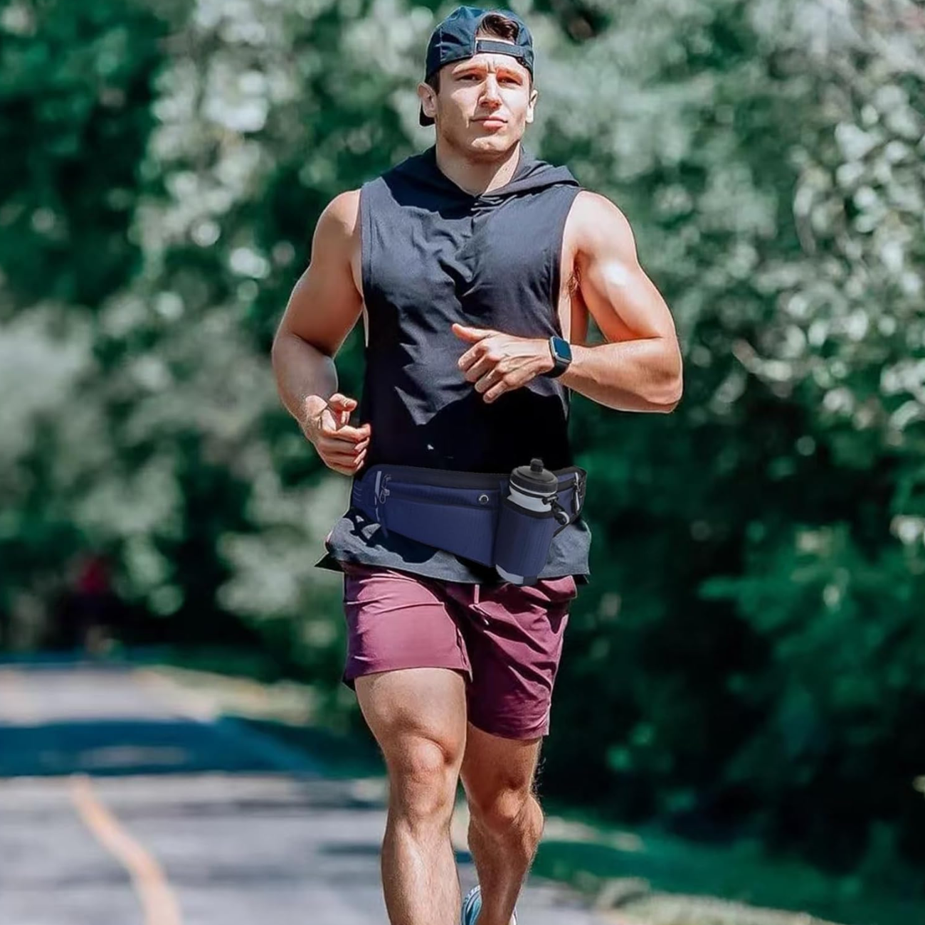 Trail Hydration Belt with 3 Pockets | TrekWard