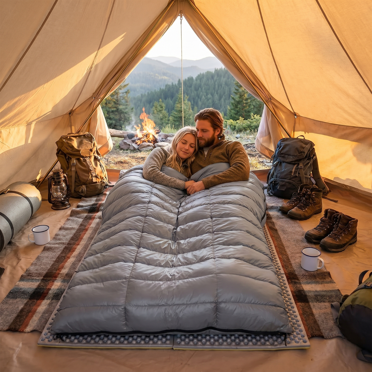 Double Sleeping Bag Two Person | TrekWard