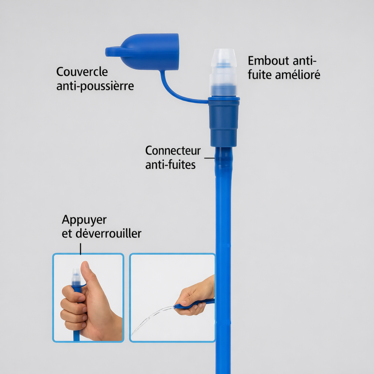 Folding Hydration Bladder with Tube | TrekWard