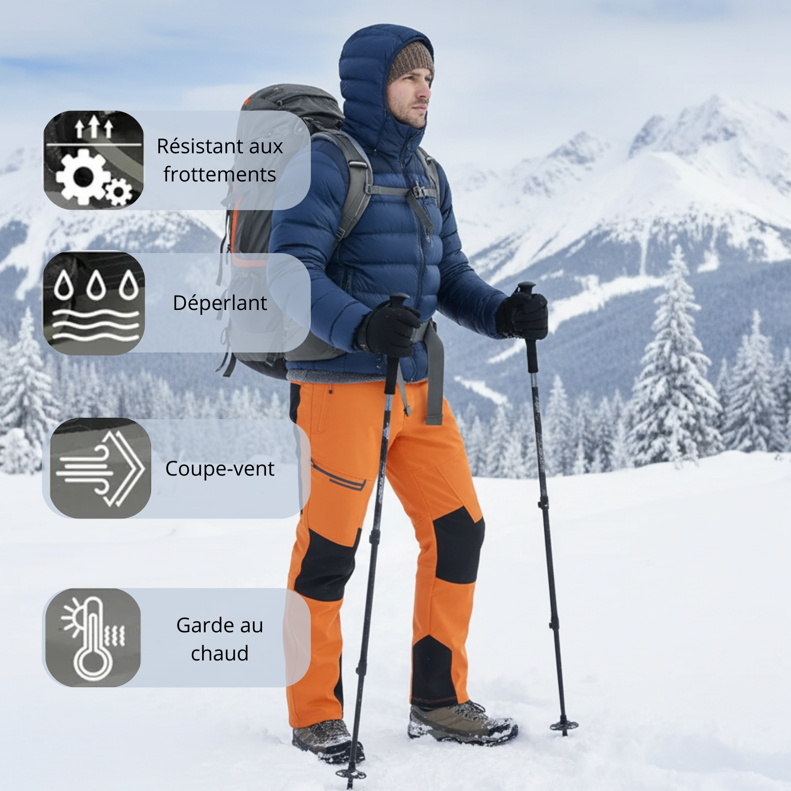 Thermal Hiking Pants Fleece Lined | TrekWard