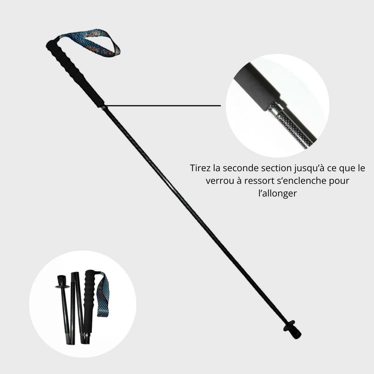 Folding Trekking Poles in Carbon Fibre | TrekWard
