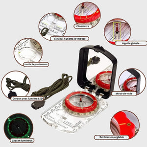 Compass Mirror & LED | TrekWard