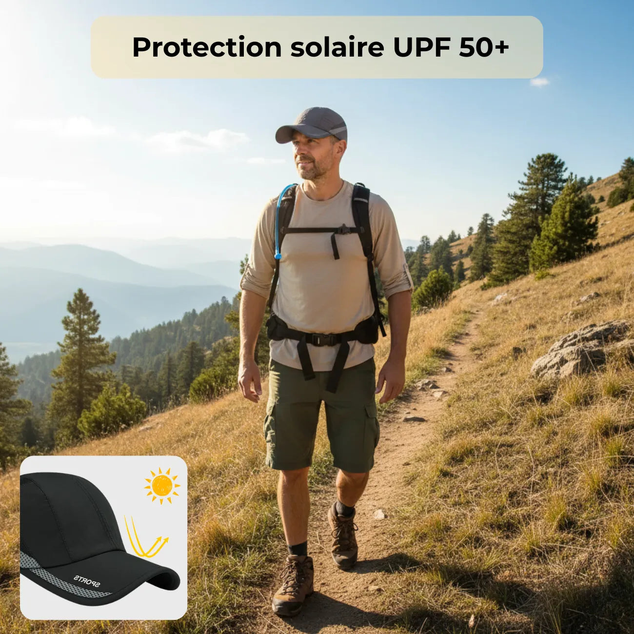 Men's Outdoor Cap Ponytail | TrekWard