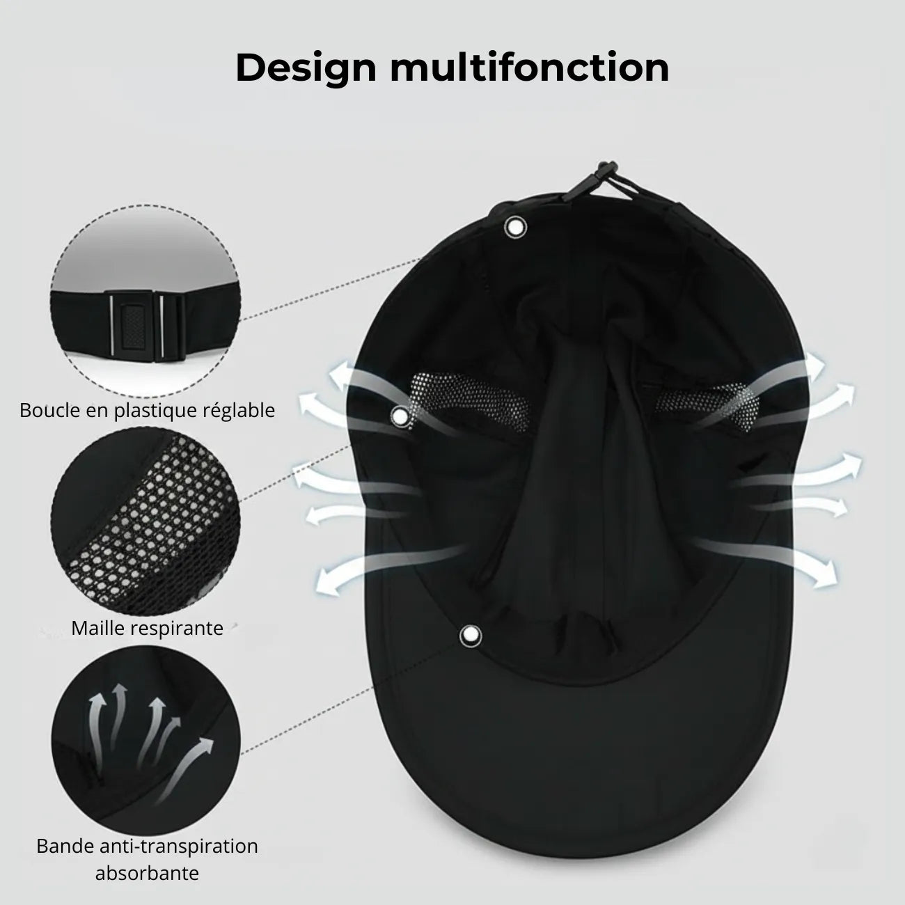 Men's Outdoor Cap Ponytail | TrekWard