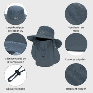 UV Hiking with Neck Protection | TrekWard
