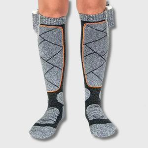 Long Heated Hiking Socks with Battery | TrekWard