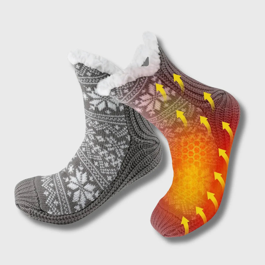 Heated Fleece Hiking Socks