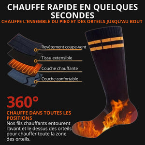 Rechargeable Heated Thermal Hiking Socks | TrekWard