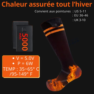 Rechargeable Heated Thermal Hiking Socks | TrekWard