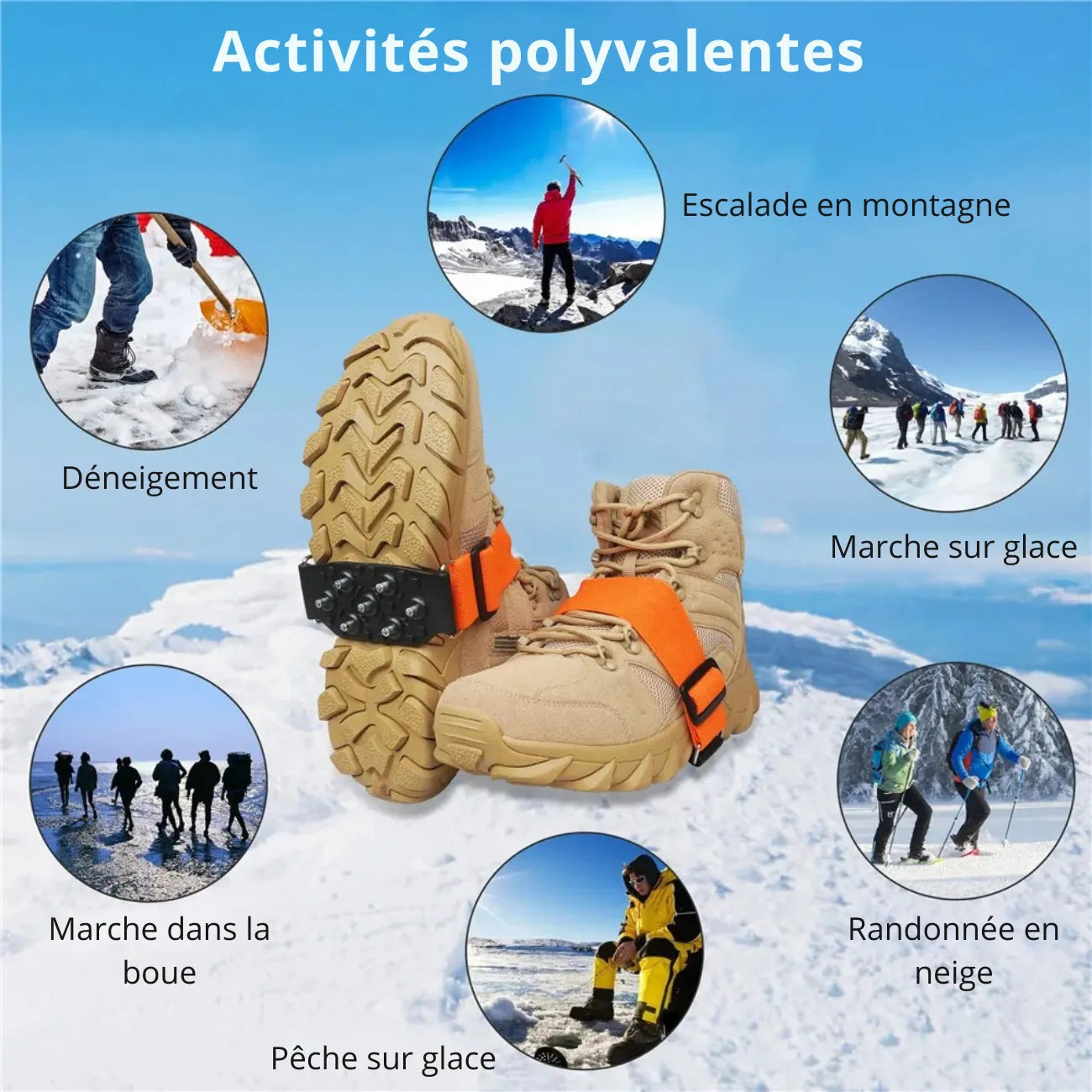 Hiking Ice Cleats 7 Points | TrekWard