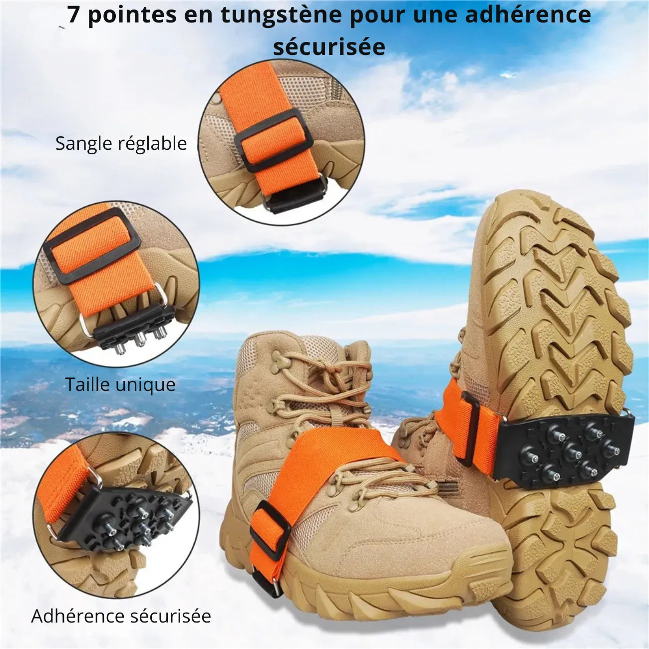 Hiking Ice Cleats 7 Points | TrekWard
