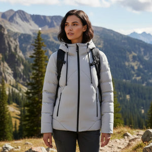 Heated Puffer Jacket with Hood | TrekWard