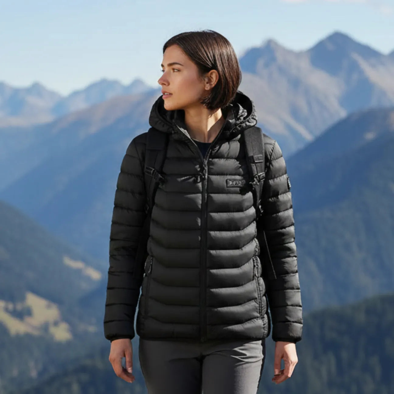 USB Heated Puffer Jacket with Hood | TrekWard