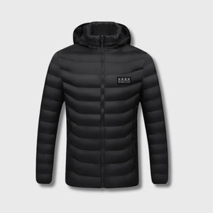 USB Heated Puffer Jacket with Hood | TrekWard