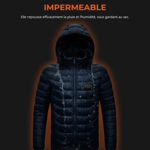 USB Heated Puffer Jacket with Hood | TrekWard