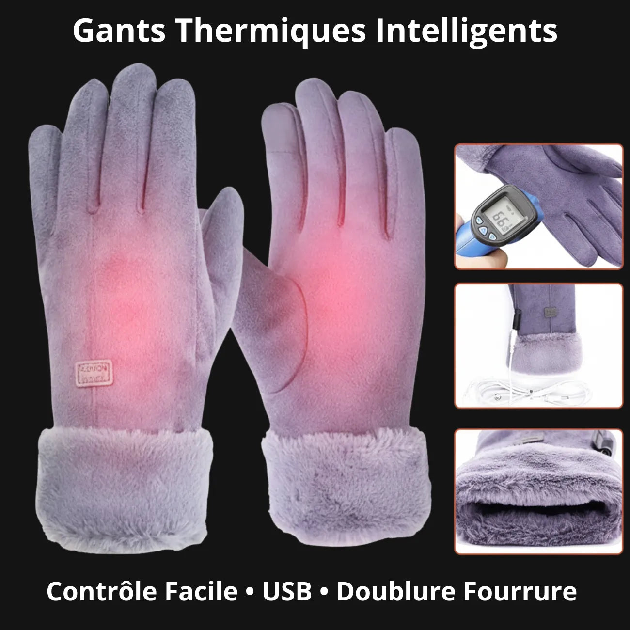 Heated Fleece Gloves | TrekWard