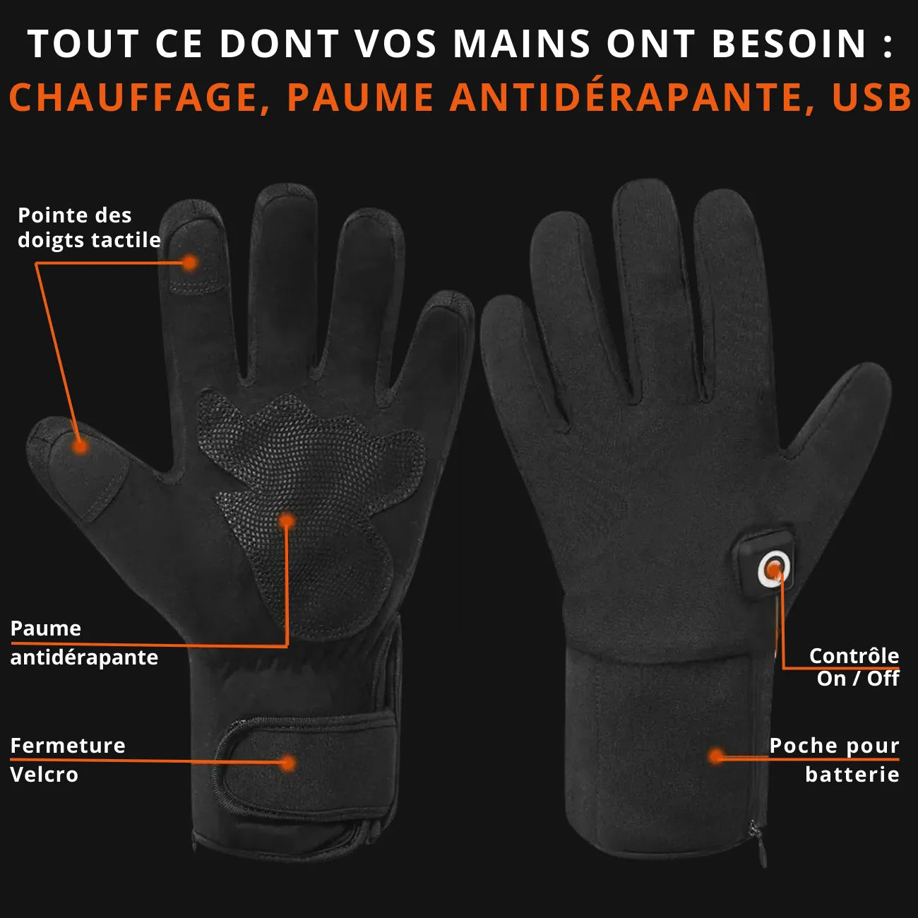 Rechargeable Heated Gloves | TrekWard