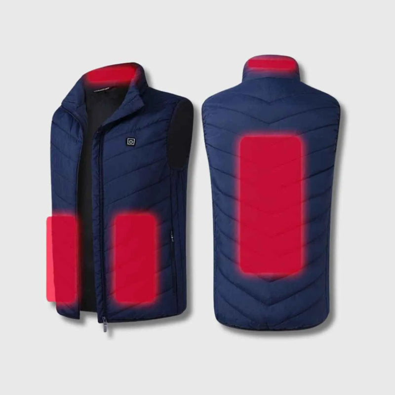 Blue Heated Vest with Battery