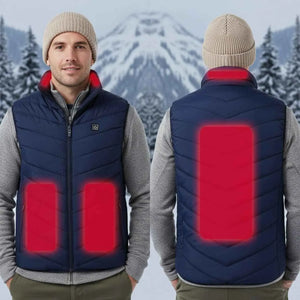 Blue Heated Vest with Battery | TrekWard