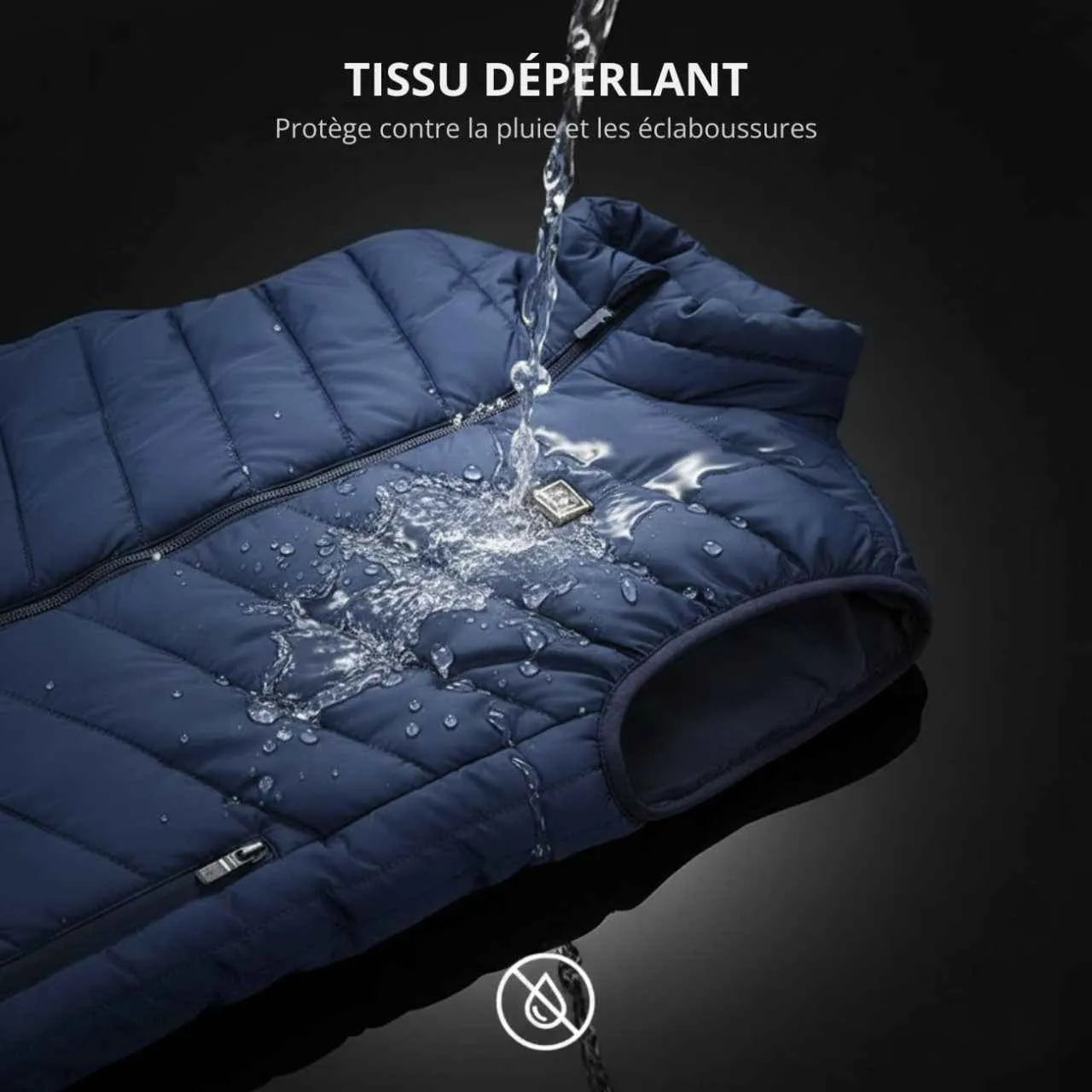 Blue Heated Vest with Battery | TrekWard