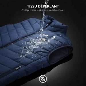 Blue Heated Vest with Battery | TrekWard