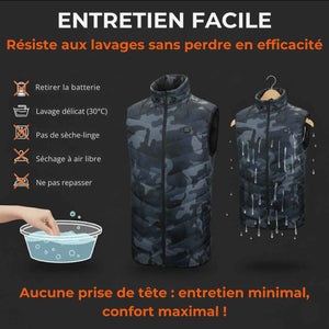 Heated Vest in Camouflage | TrekWard